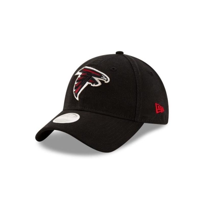 Black Atlanta Falcons Hat - New Era NFL Core Classic 9TWENTY Adjustable Caps USA5086239